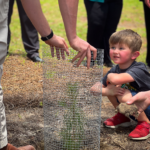 Forester Matthew O_Connor Helping Kids Plant Moon Tree 4