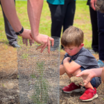 Forester Matthew O_Connor Helping Kids Plant Moon Tree 5