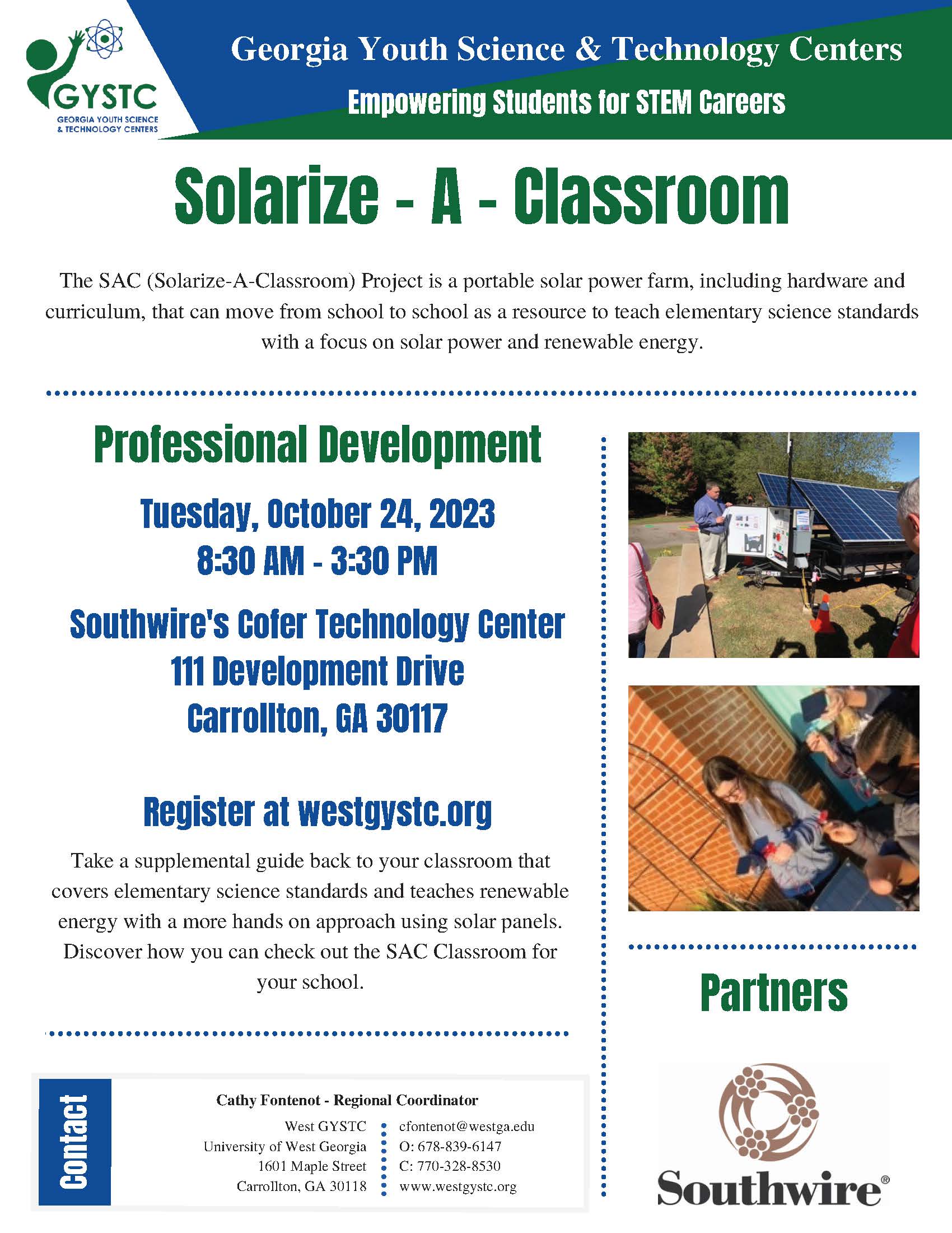 SAC PL October 24 Solarize a Classroom Flyer (1)
