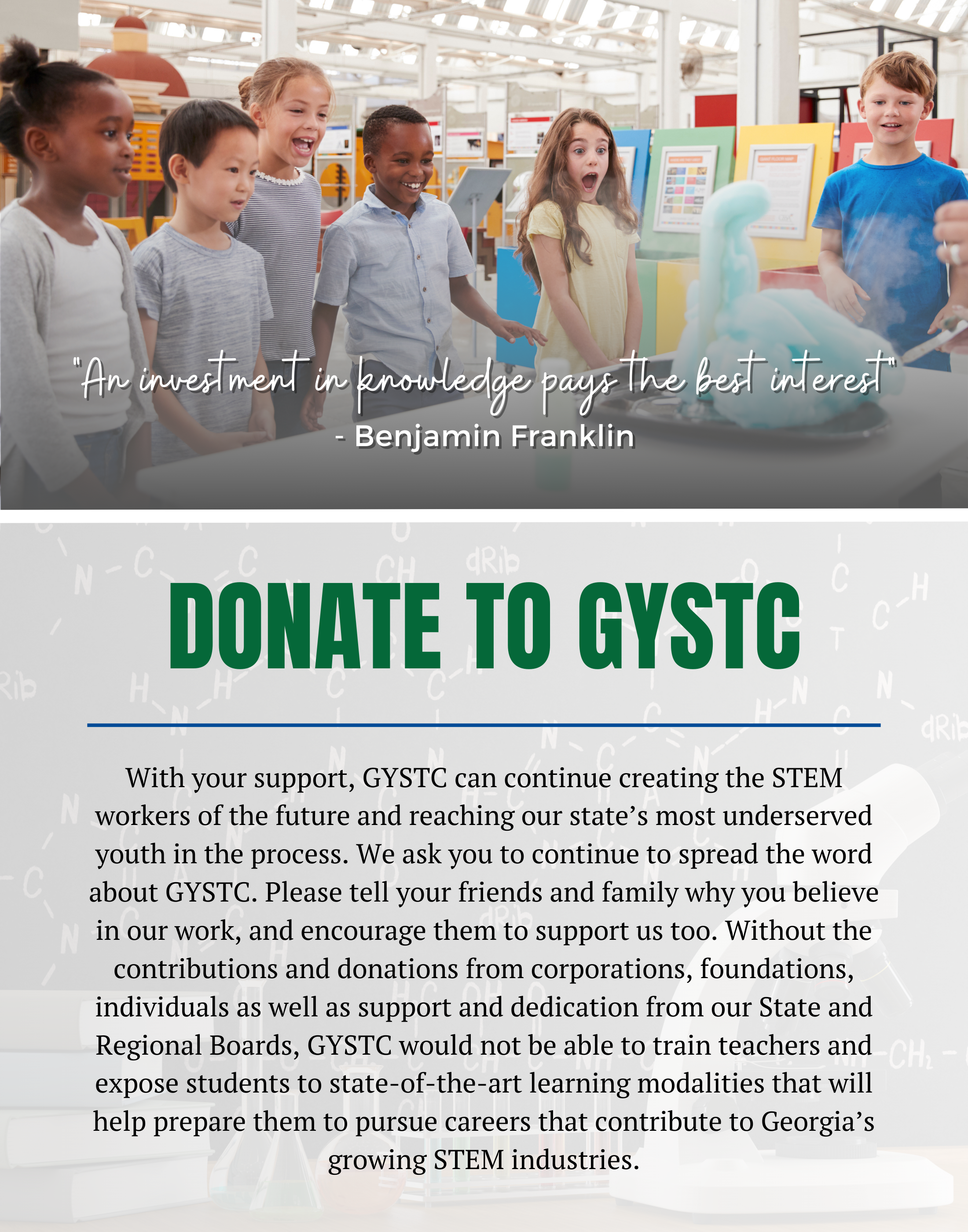 Donate to GYSTC